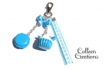 porte-cles-cupcake-turquoise