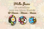 Mille-fleurs 18x25mm 20mm 18mm