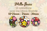 Mille-fleurs 18x25mm 25mm 20mm