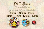 Mille-fleurs 25mm 20mm 18mm 16mm 14mm 12mm 10mm